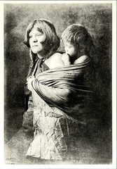 Hopi Mother & Child Photograph by Edward S. Curtis (1868-1952) Art Print Card