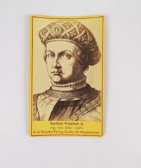 CDV photo Elector Friedrich II 1440 to 1470 Hirsch Verlag Berlin around 1890