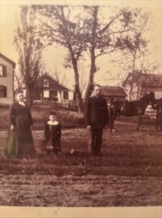Vintage Farm Portrait Surreal Strange Bizarre BW Photograph Crystal Lake, WI #K