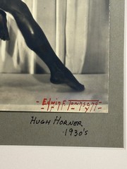 Edwin Townsend Nude Male Photo Signed Physique Bodybuilder Model Hugh Horner