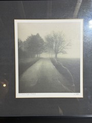 Richard Calvo “Carriage Road” Signed Photograph Framed Matted Landscape Art