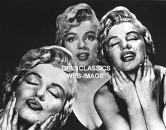1952 SEXY MARILYN MONROE MULTI-FACE-KISSING 11×14 PHOTO PHILIPPE HALSMAN PINUP