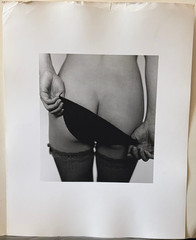 A Woman & Her Undergarment 13 7/8 x 11 Photograph-C. 1980s-Mark Bugzester