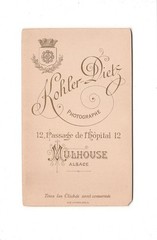CDV Photo Beautiful Child Picture / Baby – Mulhouse 1890s