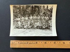 Vintage 1944 WWll Photo “Most Of My Gang” APO 706 3 1/2″ X 5″ Soldiers W/ Names