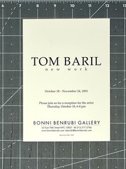 Tom Baril (b. 1952) Art Show Announcement Card 2001