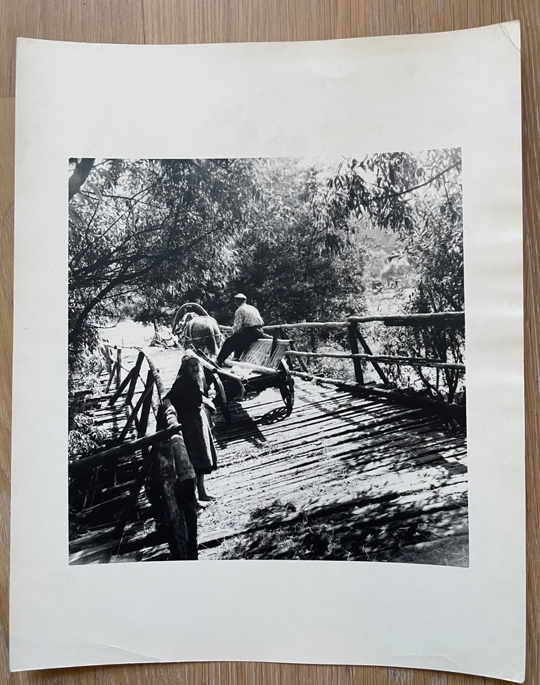 Lithuanian Viktoras Kapocius village daily life Gelatin Silver Print Signed