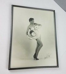 Vintage 1959 Vogue Fashion Model Art Signed Framed Photo