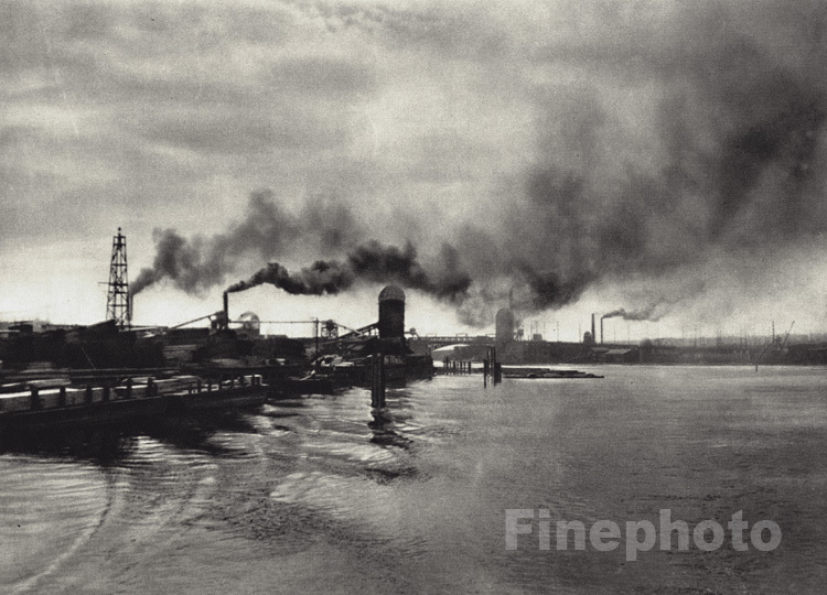 1926 Vintage Seattle Washington Lake Union Saw Mills Lumber Industry Photo Hoppe