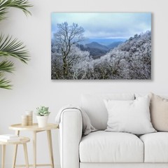 Smokey Mountain, Winter Scenic Landscape, Fine Art Photo on Metal, Canvas, Paper