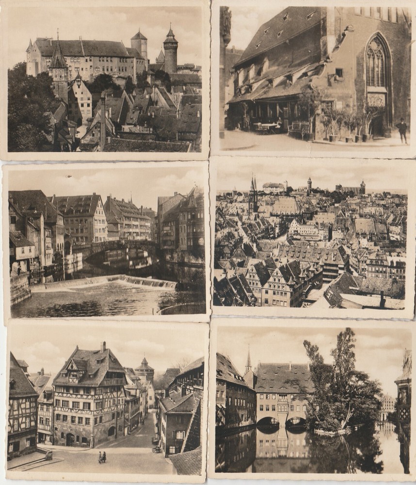 Nuremberg, 12 photos, size 9x7cm, black and white