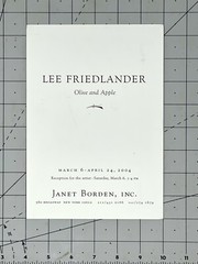 Lee Friedlander (b. 1934) Art Announcement Card 2004 – Olive & Apple