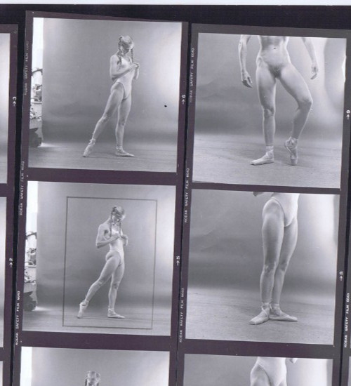 NEWLY FOUND! Hendrickson PHOTO Contact Sheet Proof & Negs BODYBUILDER BALLERINA