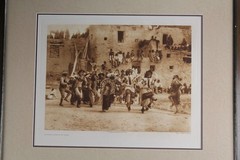 Original Edward S. Curtis LARGE FOLIO Photogravure Buffalo Dance Plate 401