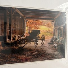 Vintage Bill Coleman Signed Numbered Matted No 576 27/400 Amos’ Barn Photograph