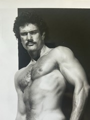 Vintage Photo KYLE HAZARD Target Studios 5×7 Male Physique Hairy Beefcake Stache