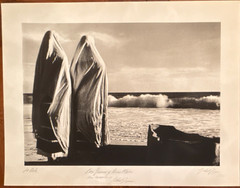 Gabriel Figueroa 1989 Signed Black & White Art Photograph Beach Figures Original