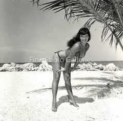 1954 Vintage BETTIE PAGE By BUNNY YEAGER Key West Original Stamped Silver Photo