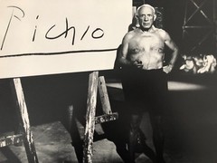 EDWARD QUINN,’PABLO PICASSO,PICHIO’ RARE AUTHENTIC 1985 EXHIBITION ART PRINT