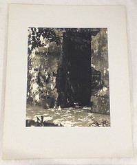 Vintage Black & White Photo M Kazan GARDEN PATIO ANTIGUA GUATEMALA 1968 #21