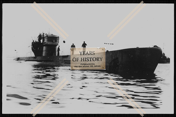 Photo submarine U-boat U 1015 under Hans-Heinz Boos collided 1944 in the O