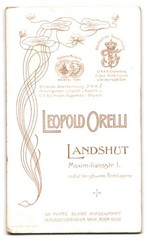 Photograph Leopold Orelli, Landshut, Maximiliansstraße 1, young man in suit