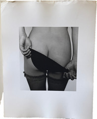 A Woman & Her Undergarment 13 7/8 x 11 Photograph-C. 1980s-Mark Bugzester