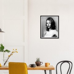 Portrait of a model B&W art photograph