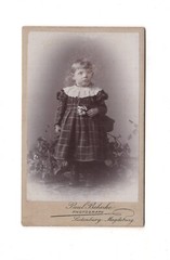 CDV Photo Cute Little Girl – Sudenburg-Magdeburg 1900s