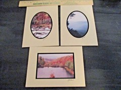 Lot of Vintage 3 – 5″ x 7″ Photographs by Barry Gamow Signed and Matted