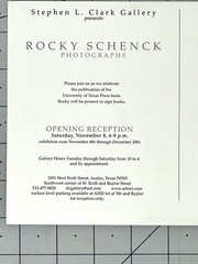 ROCKY SCHENCK (b. 1955) Art Show Announcement Card – Austin TX
