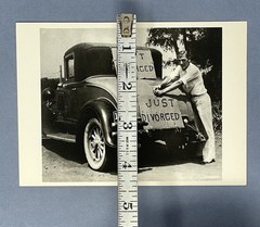 Just Divorced 1934 Omaha Nebraska Art Photo Print Card Fotofolio 4”x6”