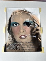 Judith Golden Plays It Hot 1977 Artist Proof AP Signed Photo Mixed Media 70s