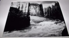 Barbara J Kline Silver Gelatin Photograph CATHEDRAL DOORS Surreal, Black & White