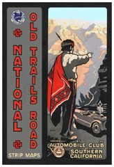 National Old Trails Road – 1920s Automobile Club of Southern California Poster