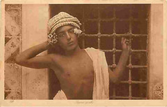 North Africa ethnic Arab nude male original vintage 1910s LEHNERT & LANDROCK