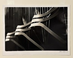 Original SIGNED PHOTOGRAPH Abstract Metal Sculpture GELATIN SILVER PRINT