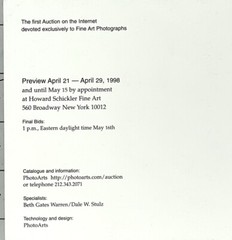 Man Ray – Portrait Of Henri Matisse In His Studio – Auction Announcement Card