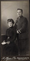 CdV Frankfurt an der Oder, German Soldier in Uniform with Woman,… – 10691941