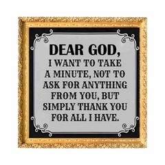 Dear God Gratitude Quote Printable | Inspirational Wall Art Digital Download