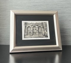 Vintage “Trinity” Black & White Architectural Photo, New Orleans Doors, Signed