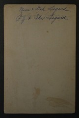 Cabinet Card, PJ & Ida Leegard, wedding, Grantham, Detroit Minnesota