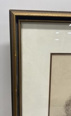 M. Berg Original Lithograph Bouquet Children Flowers Signed Numbered 21×27