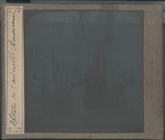 Vaudeville Theatre Antique Photo Glass Plate, Black & White, 8.5×10 cm