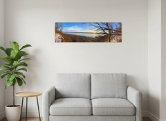 10F- Tallman Mountain, NY, Panorama, Hudson River, Winter, Snow, Nature, Outdoor