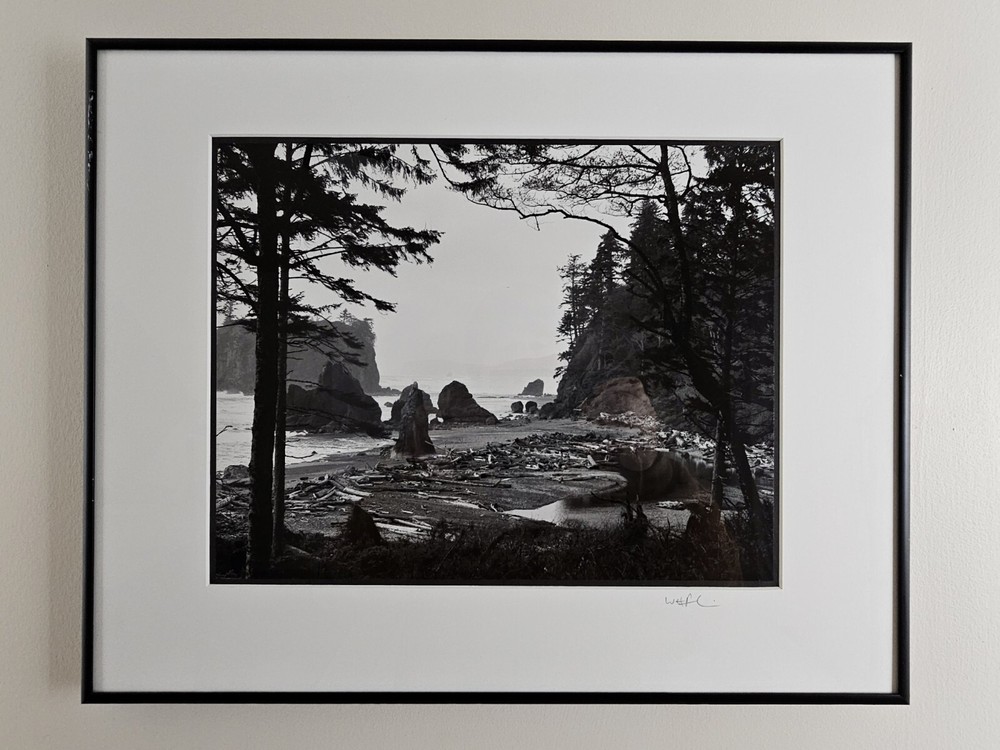 Original Signed Walter Pinkus Photograph Olympic WA 20.25×16.25 Framed B&W Art