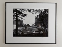 Original Signed Walter Pinkus Photograph Olympic WA 20.25×16.25 Framed B&W Art