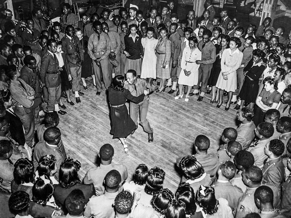 Jitterbugging Jam Circle at Ft. Bragg Social Event, 1942