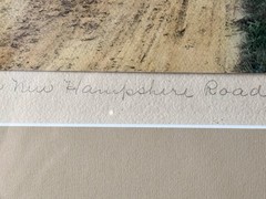 Wallace Nutting Hand-Colored Photograph A New Hampshire Road Pencil Signed