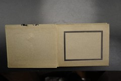 Photo Album Empty WW1 Ribbon Postcards Paper Cardboard Linen Old Insert Pictures